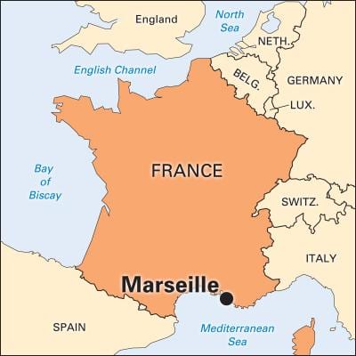 ambapo ni Marseille nchini ufaransa ramani