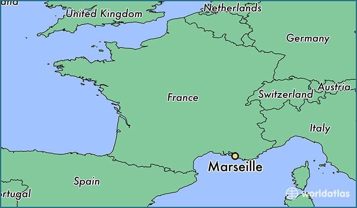 kuonyesha Marseille nchini ufaransa ramani