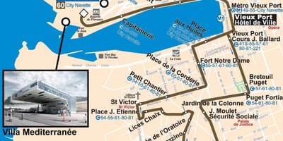 Ramani ya Marseille basi 60 ramani