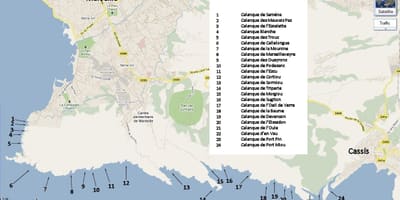 Ramani ya hifadhi ya Marseille