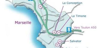 Ramani ya hospitali ya Marseille