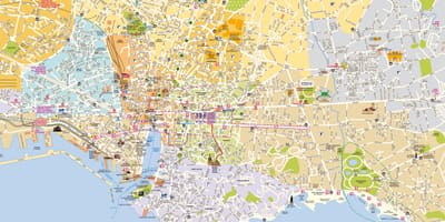 Ramani ya Marseille jirani