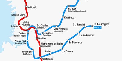 Ramani ya Marseille subway