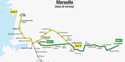 Ramani ya Marseille tram