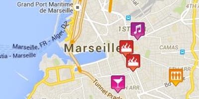 Ramani ya mashoga Marseille 