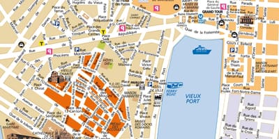 Marseille ramani ya mji